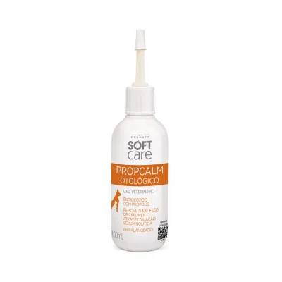 Limpeza Auricular Com Própolis Propcalm Otológico Soft Care 100 Ml