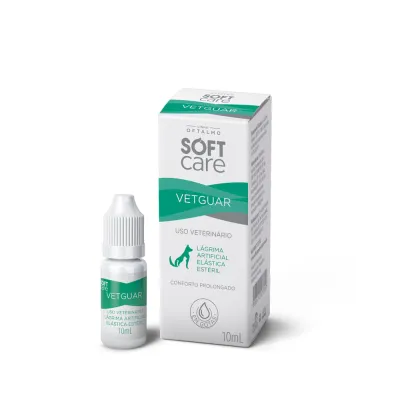 Lubrificante Oftálmico Olhos Secos Vetguar Soft Care 10 Ml