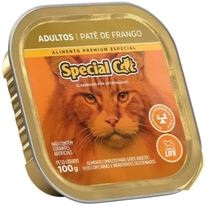 Pâté Para Gato Special Cat Sabor Frango 100g