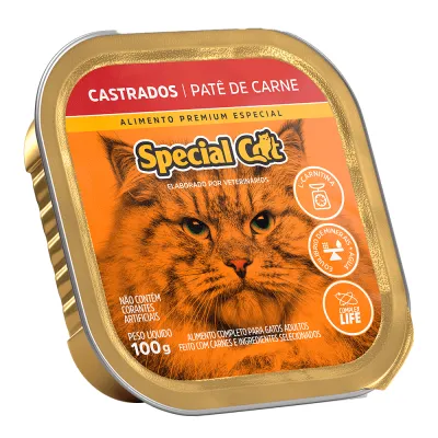 Special Cat Patê Castrado Carne 100g