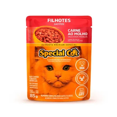 Special Cat Sachê Gatos Filhotes Carne 85g