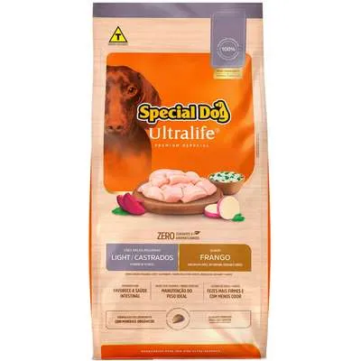 Ração Special Dog Premium Especial Para Cães De Raças Pequenas Light Sabor Frango E Arroz 3kg