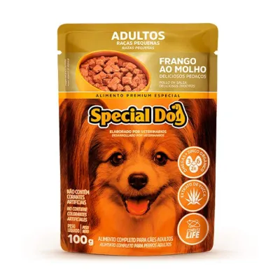 Sachê Special Dog Premium Especial Cães Adultos Raças Pequenas Frango 100g