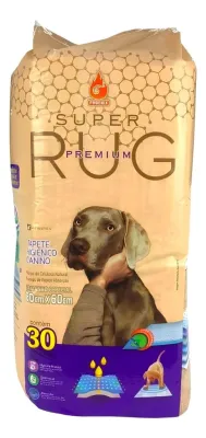 Tapete Higiênico Super Rug 80x60 com 30 Unidades