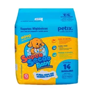 Kit 4 Tapetes Higinicos Ces Super Seco Baby com 30 Unidades