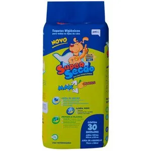 Kit 4 Tapetes Higinicos Ces Super Seco Max Citrus com 30 Unidades