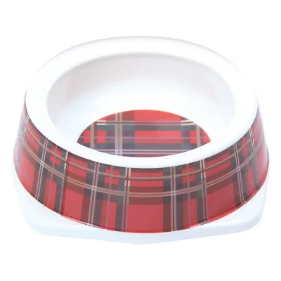 Comedouro Plástico Para Gatos Tartan Jambo Único