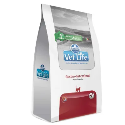Ração Vet Life Natural Gastrointestinal Para Gatos Adultos 400g