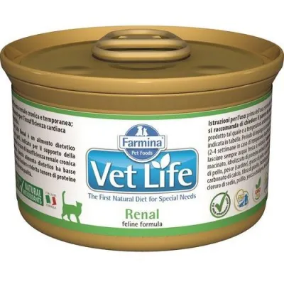 Raço Mida Para Gato Renal Vet Life - 85 G