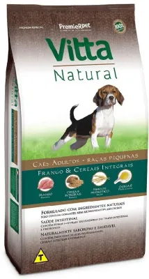Vitta Natural Cães Adulto Raças Peq Fran/Cer 15kg