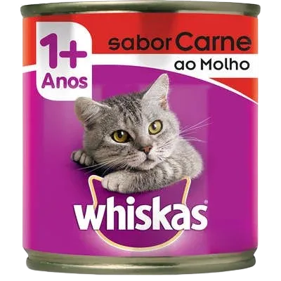 Ração Úmida Whiskas Carne Ao Molho 290g
