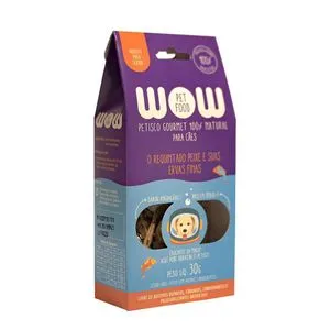 Petisco Natural Wow Pet Food Peixe E Ervas Finas Cães - 30 G
