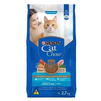 Ração Cat Chow Adultos Peixe 2.7kg