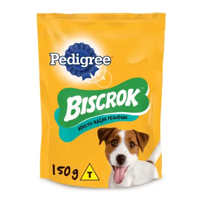 Biscoito Pedigree Biscrok Cães Adultos Raças Pequenas 150g