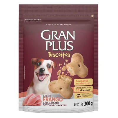 Biscoito Granplus Cães Adultos Frango 300g