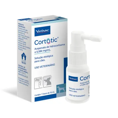 Solução Otológica Virbac Cortotic Para Cães 16 Ml