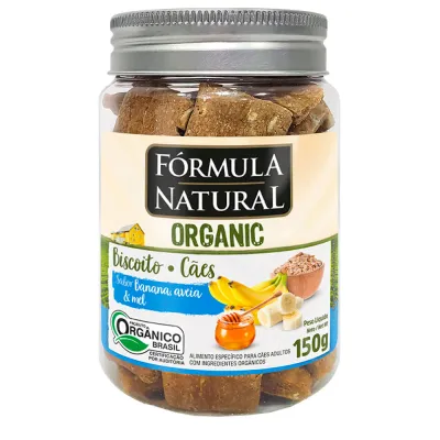Biscoito Fórmula Natural Organic Cães Adultos Banana 150g