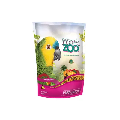 Ração Megazoo Papagaios Frutas E Legumes