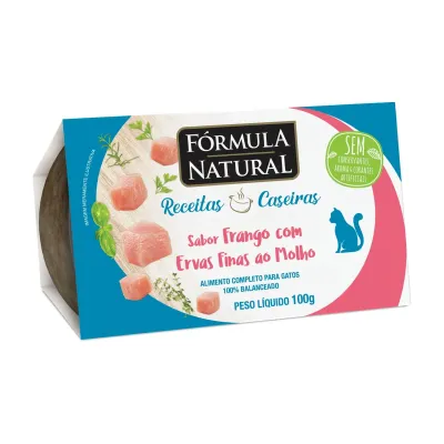 Fn Receita Caseira Gatos Adulto Frango 100 G