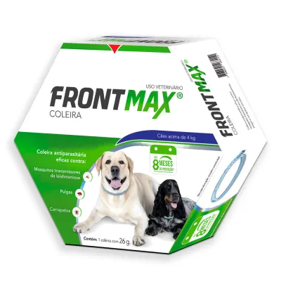 Coleira Antipulgas E Carrapatos Vetoquinol Frontmax Cães Acima De 26g