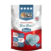 Areia Higiênica Granulado Blue Moon Natural 4kg