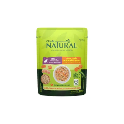 Sachê Guabi Nat Gato Cast Salmao/Frango 85g