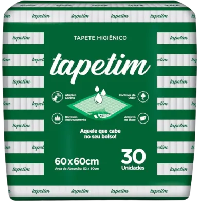 Tapete Higiênico Tapetim para Cães Cachorro Pet 60x60 30 Unidades