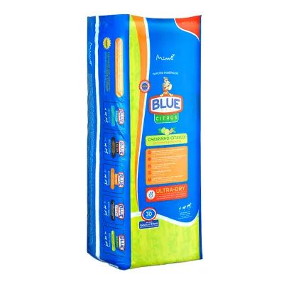 Tapete Higiênico Blue Citrus Para Cães 30 Unidades