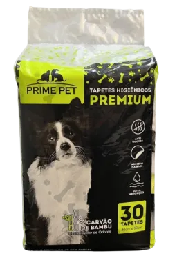 Tapete Higiênico Prime Carbono 80x60cm 30 Unidades