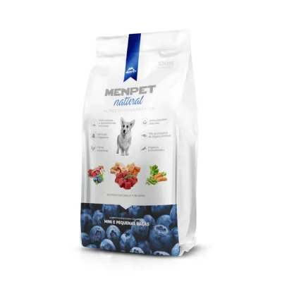 Ração Menpet Natural Super Premium Cães Adultos Pequenas Raças 3kg