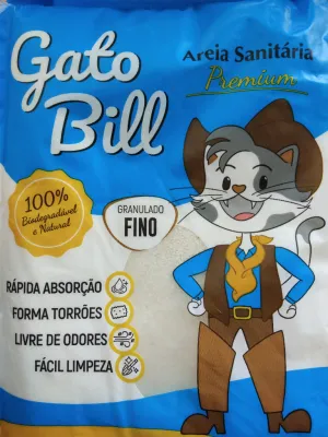 Areia Gato Bill Grão Fino 2 Kg