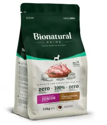 Ração Bionatural Prime Para Cães Junior Porte Pequeno Sabor Frango 2,5kg