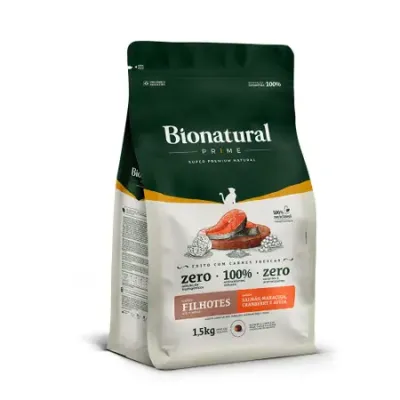 Ração Bionatural Prime Para Gatos Adultos Sabor Salmão 1,5 Kg