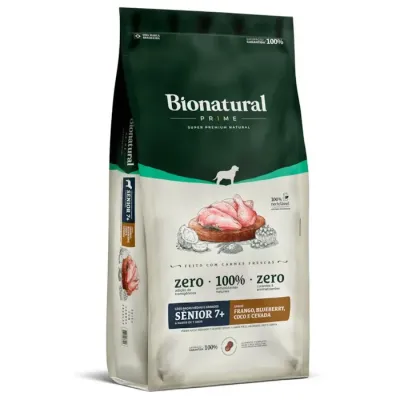 Ração Seca Bionatural Prime Sênior 7+ Para Cães Idosos Porte Médio E Grande 15 Kg