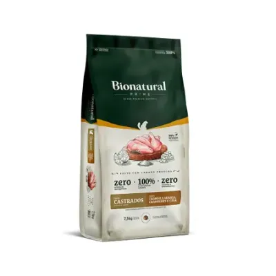 Bionatural Prime Gatos Castrados Frango 7,5kg
