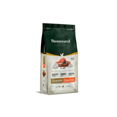 Ração Bionatural Prime Gatos Castrados Salmão 20kg