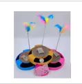Brinquedo Interativo Para Gatos Oval Azul