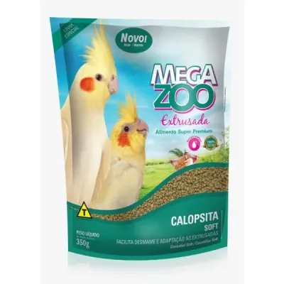Megazoo Extrusado Calopsitas Soft 350 G