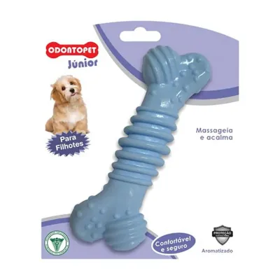 Mordedor Osso Para Cães Azul