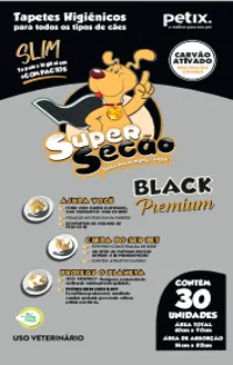 Tapete Higiênico Slim Seção Black Prem Com30