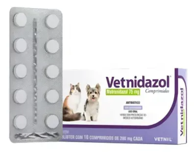 Vetnidazol 75mg Com 10 Comprimidos