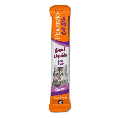 Cat Stix Snack Líquido Sabor Frango 15 G - Finotrato