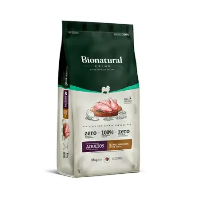 Ração Bionatural Para Cães Adultos Porte Pequeno Sabor Frango 15 Kg