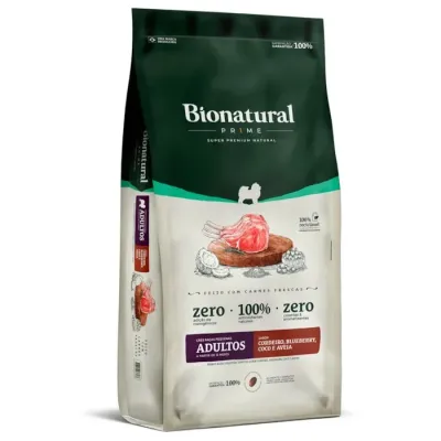 Ração Bionatural Prime Cães Adultos Raças Pequenas Cordeiro 15kg