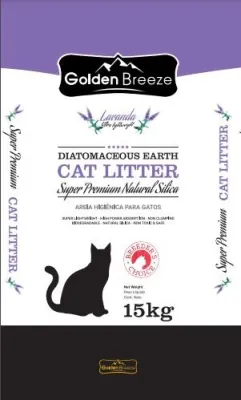 Areia Golden Breeze Diatomita Lavanda 15 Kg