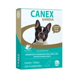 Vermífugo Canex Giárdia Para Cães - 4 Comprimidos