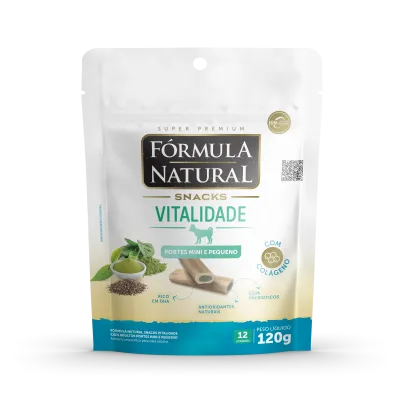 Fórmula Natural Snacks Vitalidade Cães Adultos Portes Mini E Pequeno 120g