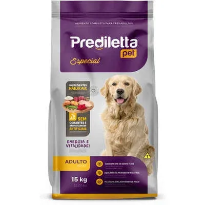 Ração Seca Prediletta Pet Especial Carne E Vegetais Para Cães Adultos 15 Kg