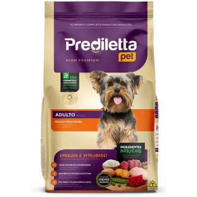 Ração Seca Prediletta Pet Carne E Vegetais Para Cães Adultos Porte Pequeno 15kg