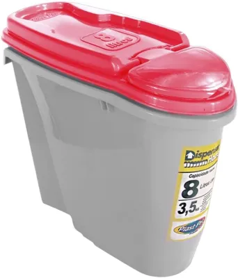 Dispenser Para Alimentos Home 8 Litros - Vermelho
